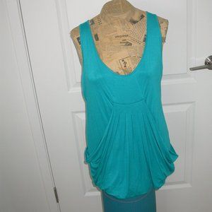 Draped Turquoise Top